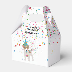 Dog Partying - Animals at Birthday Party Favour Box