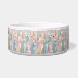 Dog Pattern Pastel Colours Minimalist Illustration