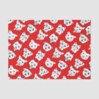 Dog Pattern, Pit Bull Terrier Dog Red