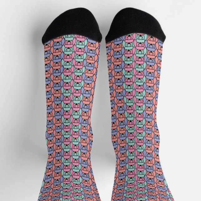 Dog Pattern Printed  Socks (Top)