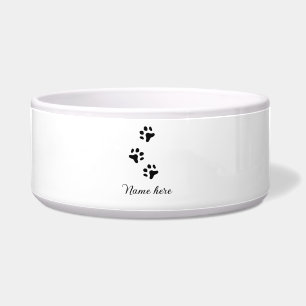 Dog paw black pet add name text animal paw photo
