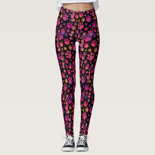 Dog Paw colourful Leggings
