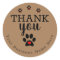 Dog Paw Custom Thank You Stickers