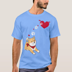 Dog paw Cute Shiba Tee Dog Owners Women Men Boy Gi
