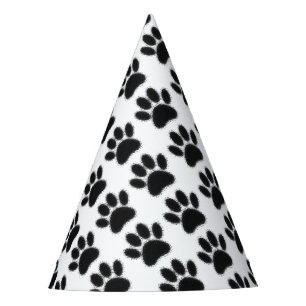 Dog Paw Drawing Party Hat