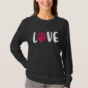 Dog Paw For Lover & Owner Dogs Fun Pawprint Desig T-Shirt