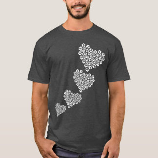 Dog Paw Heart Dog Lover Dog Owner Baby Dog Paws fa T-Shirt