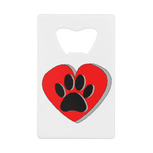 Dog Paw Heart Drawing