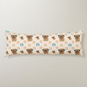 dog paw pattern body cushion