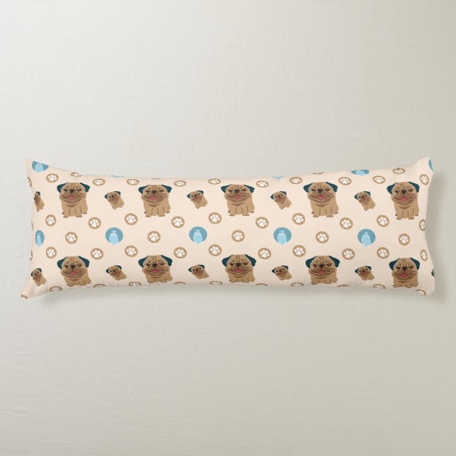 dog paw pattern body cushion (Front)