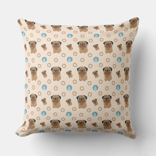 dog paw pattern cushion (Front)