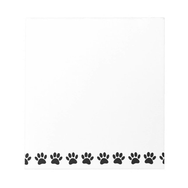 Dog Paw Pattern Pet Notepad (Front)
