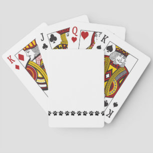 Dog Paw Pattern Playing Cards