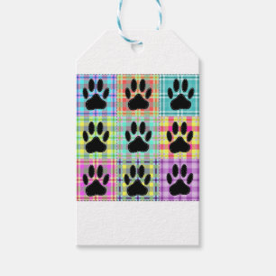 Dog Paw Pattern Quilt Gift Tags
