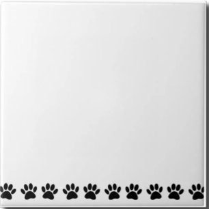 Dog Paw Pattern Tile