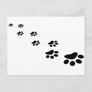 Dog Paw Postcard