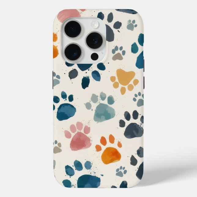 Dog Paw Print Art – Loyal Tracks Case-Mate iPhone Case (Back)