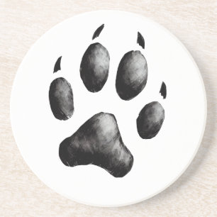 Dog Paw Print  Coaster