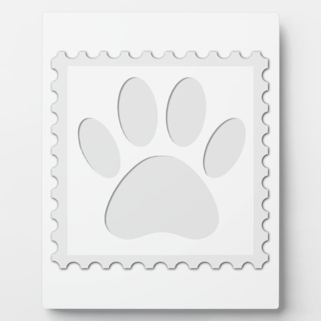 Dog Paw Print Cut Out Plaque (Front)