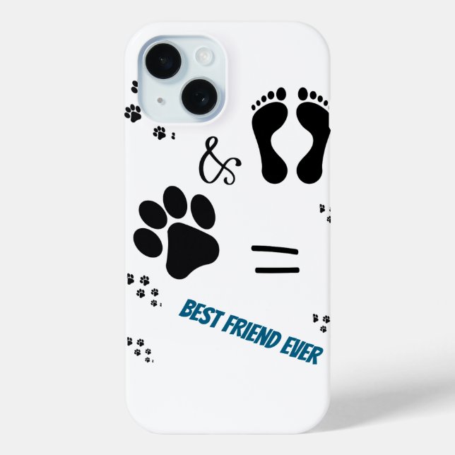 Dog Paw print - Pet & Human print Case-Mate iPhone Case (Back)