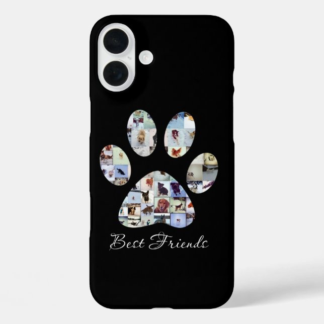 Dog Paw Print Photo Canvas,  Custom Dog Canvas  Case-Mate iPhone Case (Back)