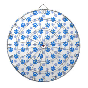 Dog Paw Print Simple Animal Lover Cute Puppies Dartboard