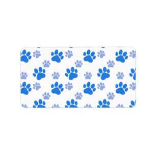Dog Paw Print Simple Animal Lover Cute Puppies Label