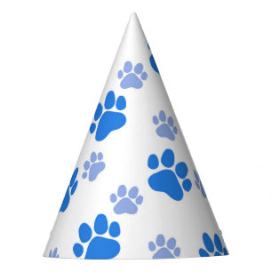 Dog Paw Print Simple Animal Lover Cute Puppies Party Hat