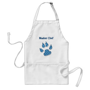 dog paw print standard apron