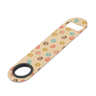 Dog Paw Print Vintage Animal Lover Colourful