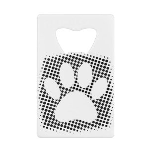 Dog Paw Print With Halftone Background