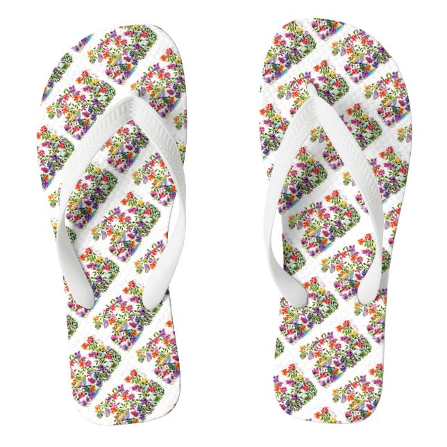 DOG PAW PRINTS BIRD BATH JANDALS (Footbed)