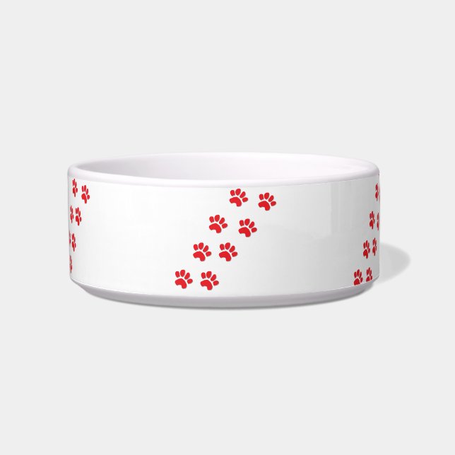 Dog Paw Prints Bowl (Front)