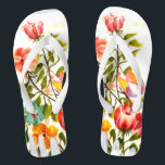 DOG PAW PRINTS FLOWER GARDEN FENCE JANDALS<br><div class="desc">DOG PAW PRINTS – colourful delicate flowers and butterflies painted using my dog’s paws dipped in non-toxic watercolor paints – share your love of dogs with family and friends, young and old, on any occasion, any celebration, any holiday. Make your personal Gift Giving with style and love. Be as original...</div>