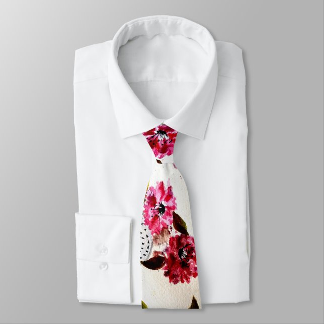 DOG PAW PRINTS WATERING CAN TIE (Tied)