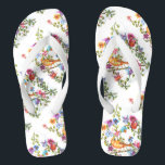 DOG PAW PRINTS YELLOW BIRD JANDALS<br><div class="desc">DOG PAW PRINTS – colourful delicate flowers and butterflies painted using my dog’s paws dipped in non-toxic watercolor paints – share your love of dogs with family and friends, young and old, on any occasion, any celebration, any holiday. Make your personal Gift Giving with style and love. Be as original...</div>