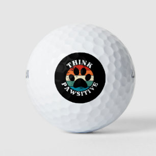 Dog Paw Think Pawsitive Golf Balls