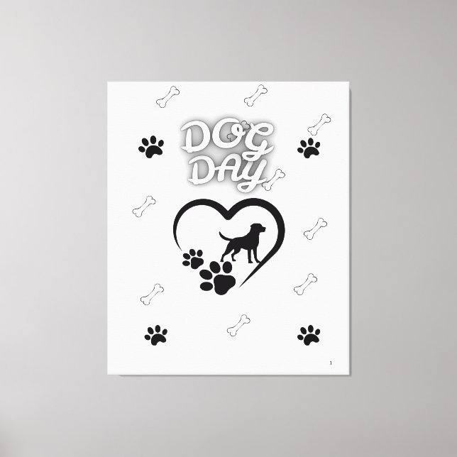 Dog Paw Wall Art – Cute Dog Lover Home Decor (Front)