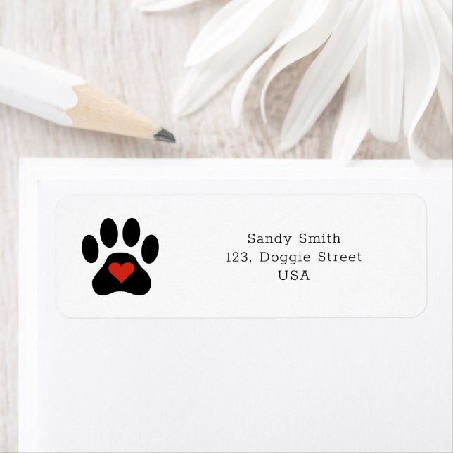 Dog Paw with heart (Insitu)