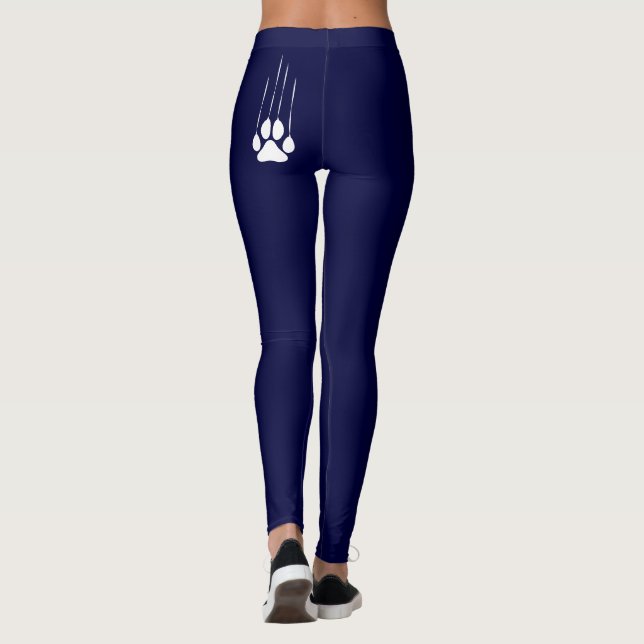 Dog Paw Womens Leggings (Back)