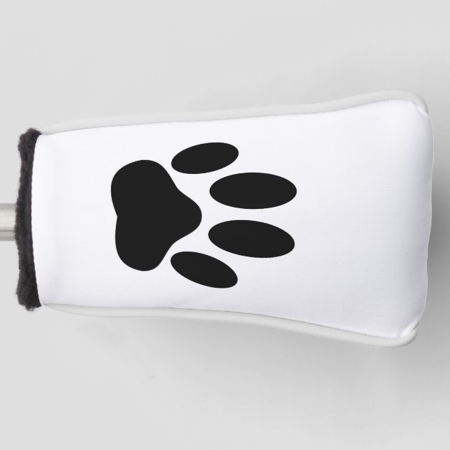 Dog Pawprint Golf Head Cover (Front)