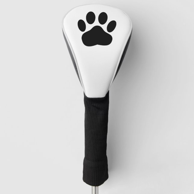 Dog Pawprint Golf Head Cover (Front)