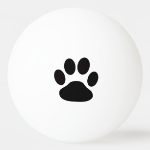 Dog Pawprint Ping Pong Ball