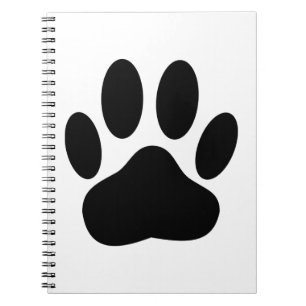 Dog Pawprint Spiral Notebook