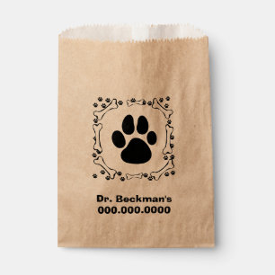 Dog Paws and Dog Bones Favour Bags