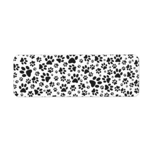 Dog Paws Black and White Polka Dot 