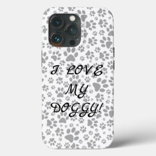 Dog Paws Black and White Polka Dot  Case-Mate iPho iPhone 13 Pro Case
