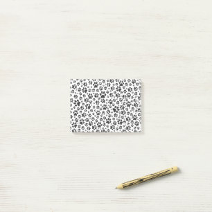 Dog Paws Black and White Polka Dot Post-it Notes