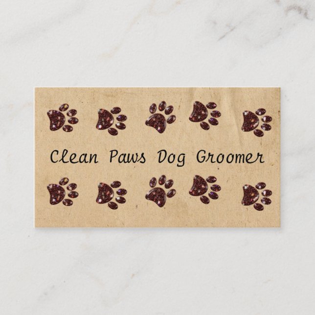 Dog Paws Business Card (Front)