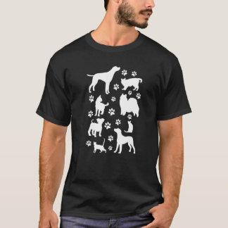 Dog Paws Cat  Dog   Cute Cats and Dogs T-Shirt